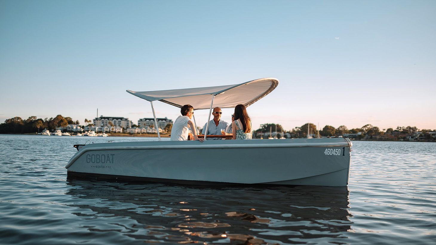 Three-Hour Eco-Friendly Boat Hire with Built-in Picnic Table for Up to Eight People 1