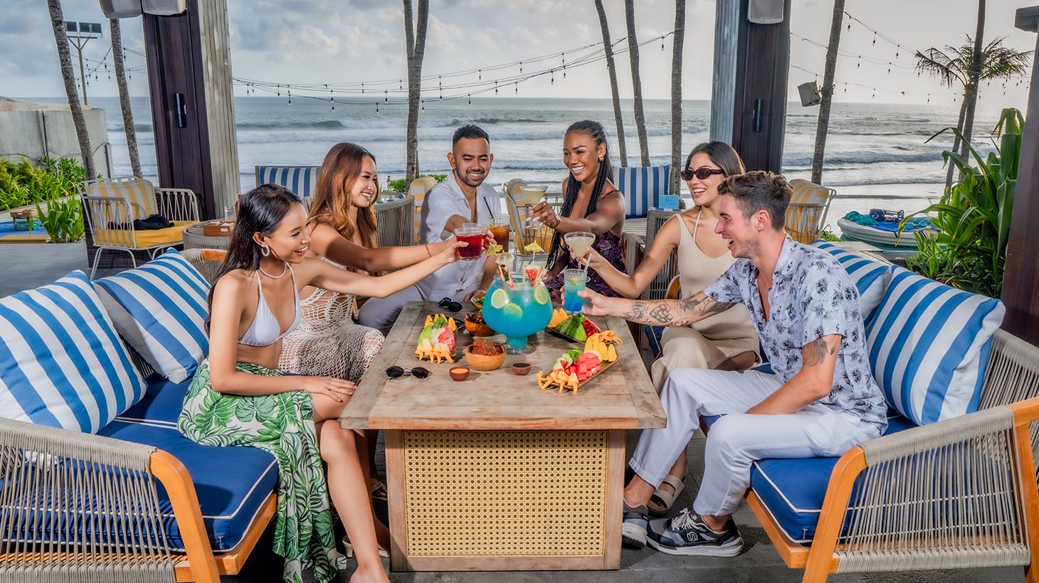 Atlas Beach Club Entry with One-Hour Free-Flow Drinks & Choice of Two Snacks for Two 