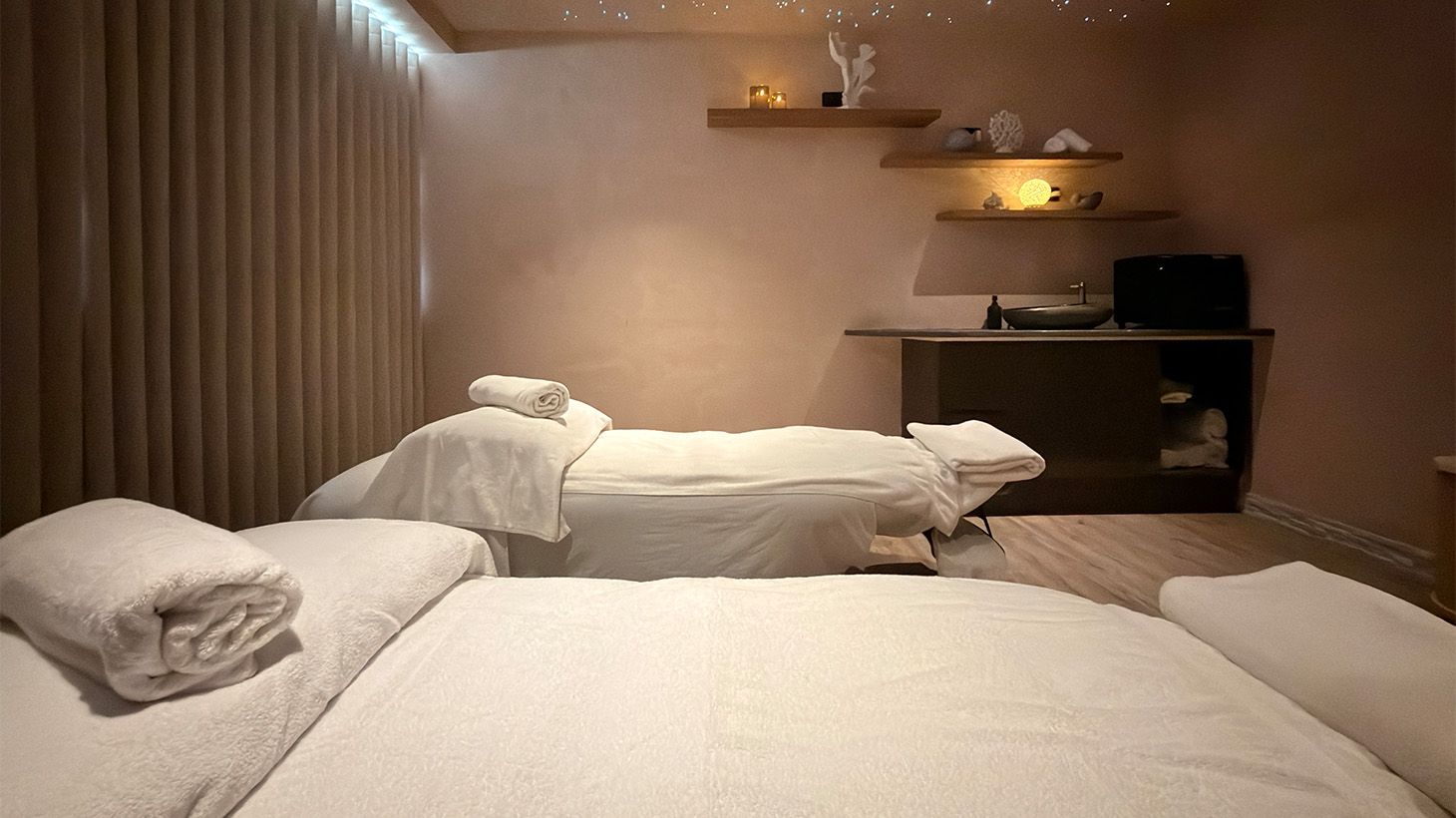 Indulge in a Luxurious Two-Hour Spa Package with Post-Treatment Sparkling Wine, Cheese & Crackers