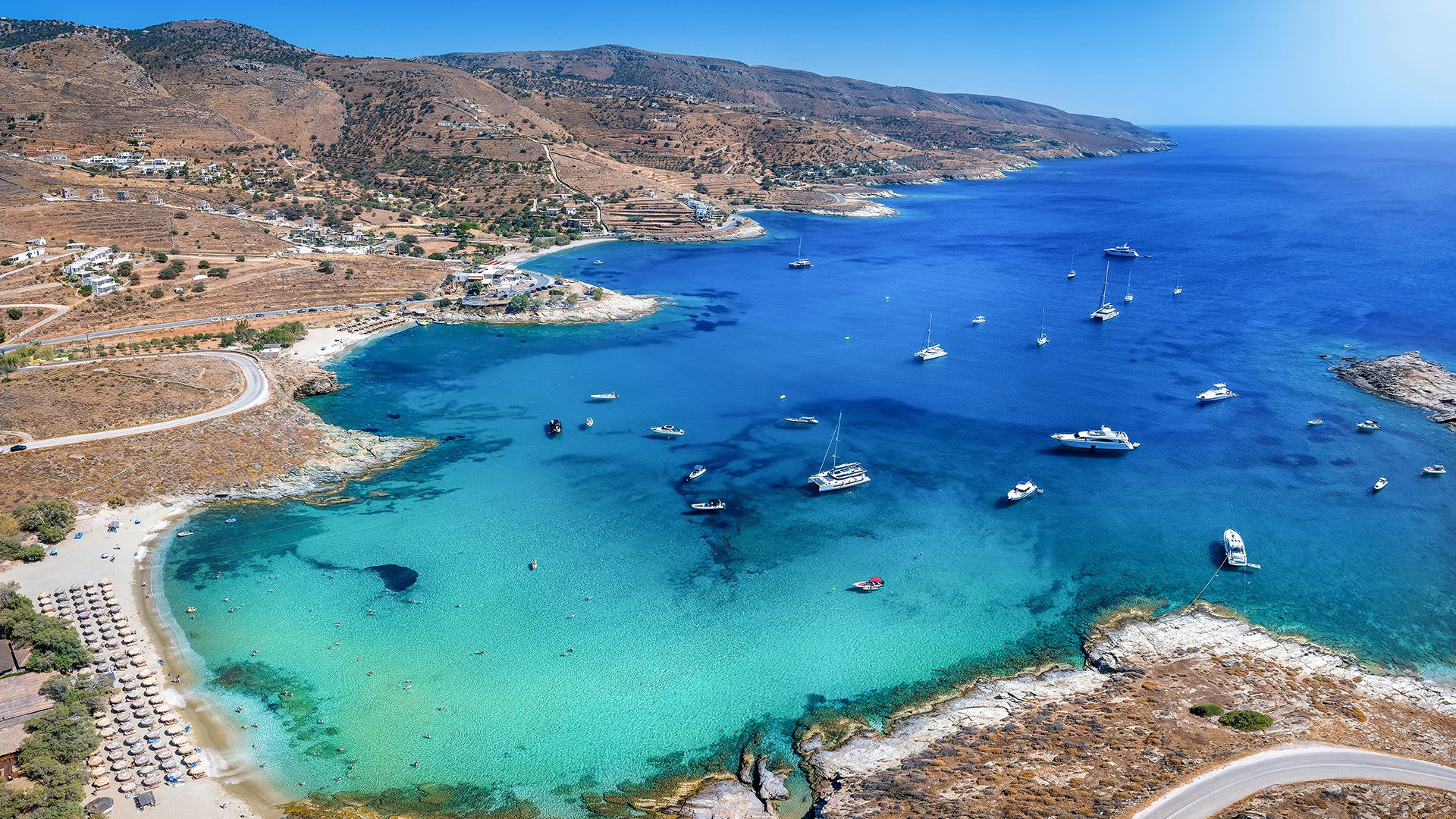 Oceanfront Hillside Greek Island Escape with Onsite Restaurant, Bar & Spa