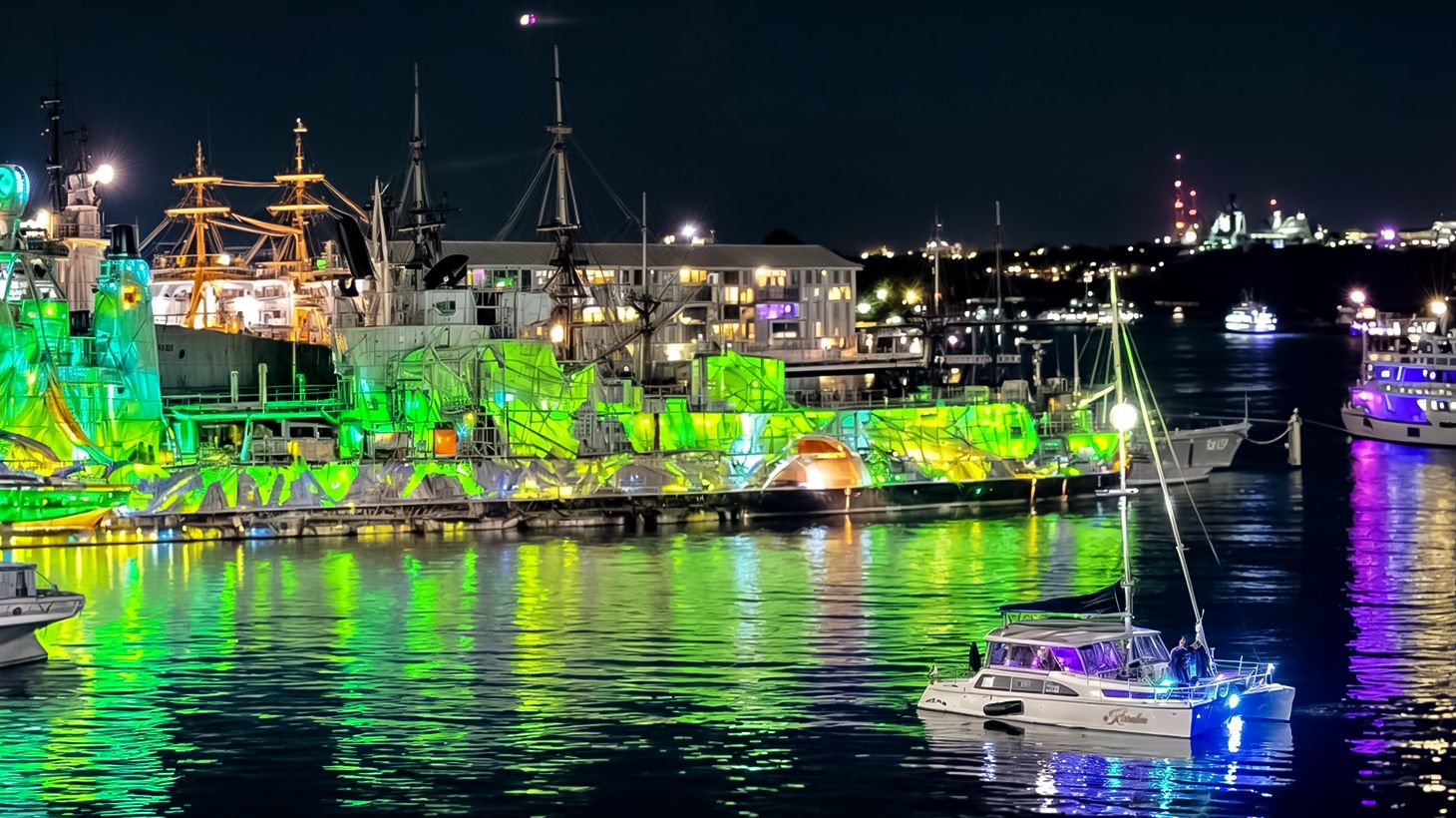 Experience Vivid Sydney from the Water with a 90-Minute BYO Harbour Cruise 1