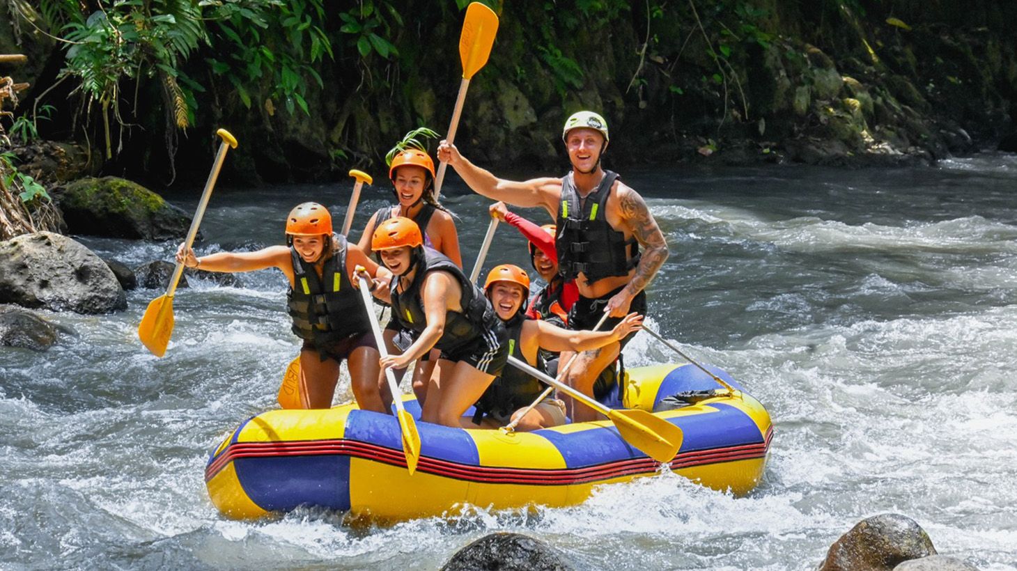 Bali Full-Day Cycling & Rafting with Lunch + Return Transfers