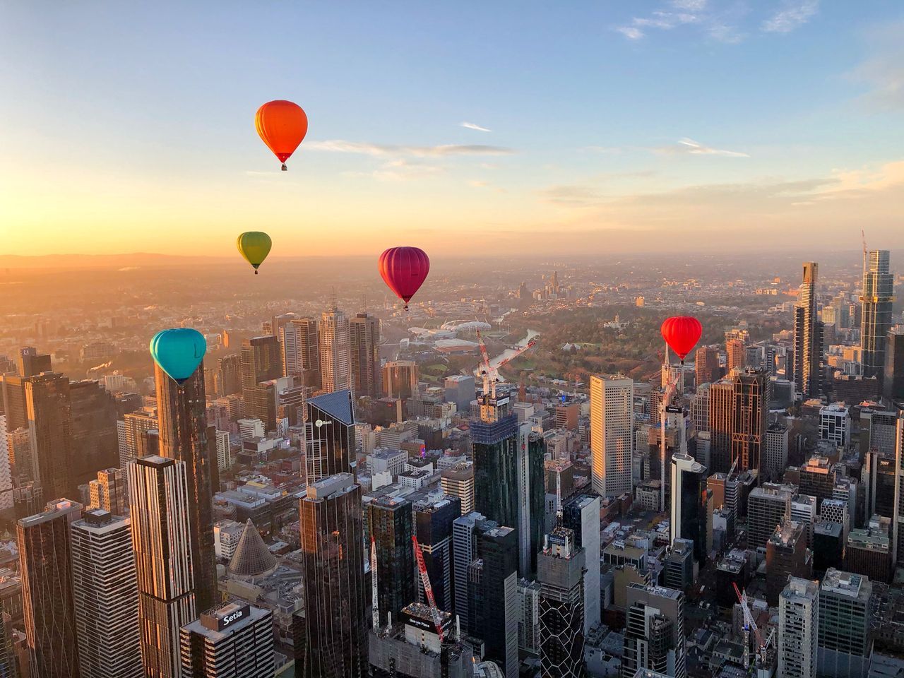 Sunrise Bucket List Hot Air Balloon Flight over CBD with Complimentary In-Flight Photos 3
