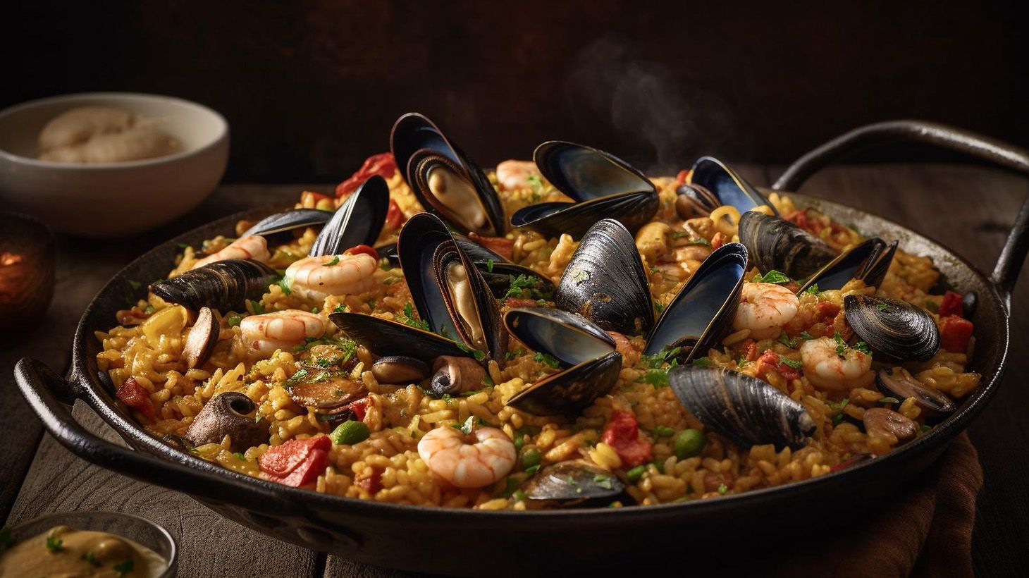 Three-Hour Paella & Churros Cooking Class with Glass of Sangria