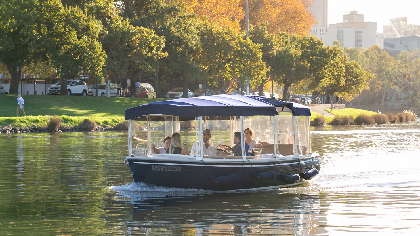 Two-Hour Self-Drive Electric Boat Hire on the Yarra River for Up to Ten Passengers 1