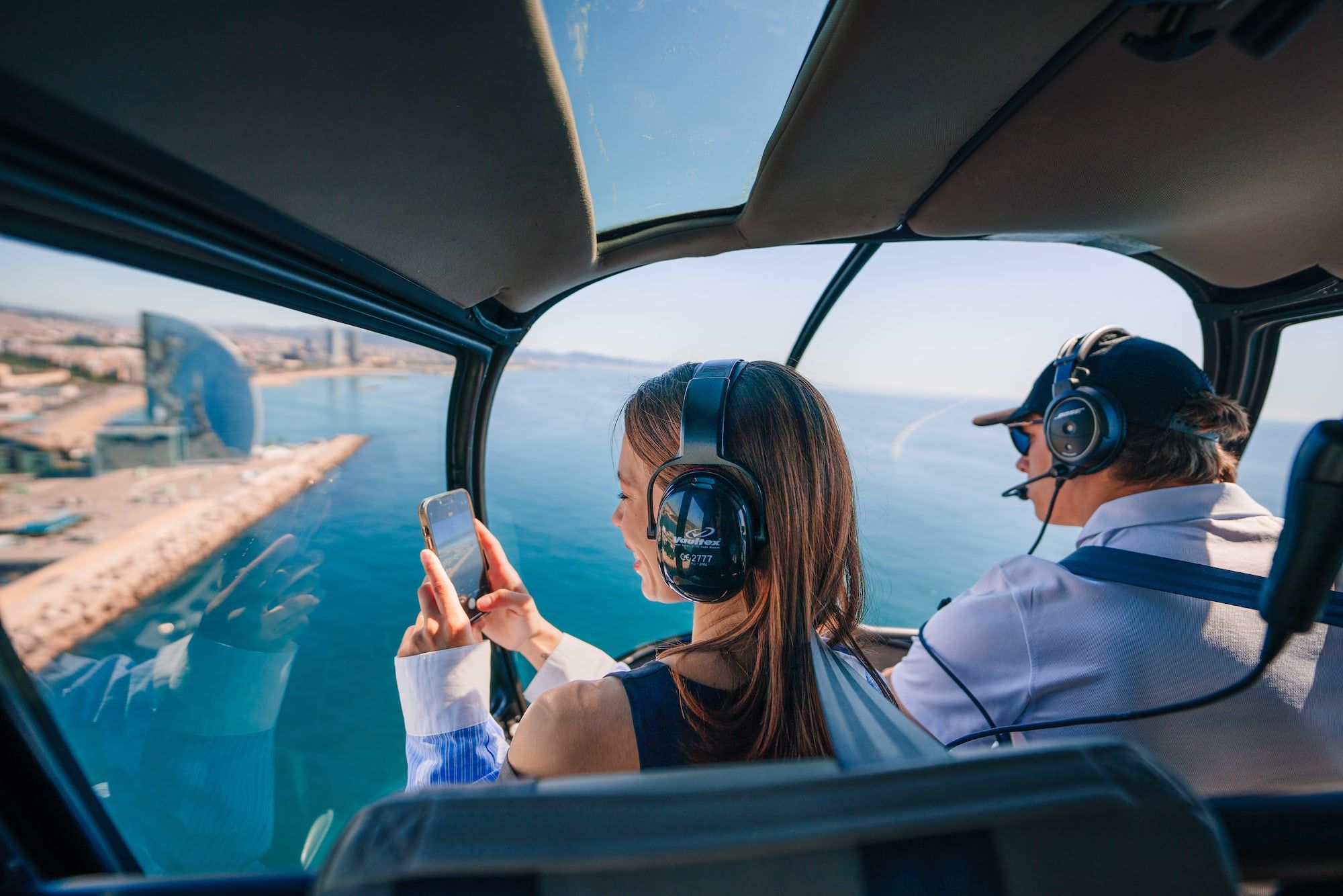 Barcelona: Private Old Town Walking, Helicopter and Boat Ride