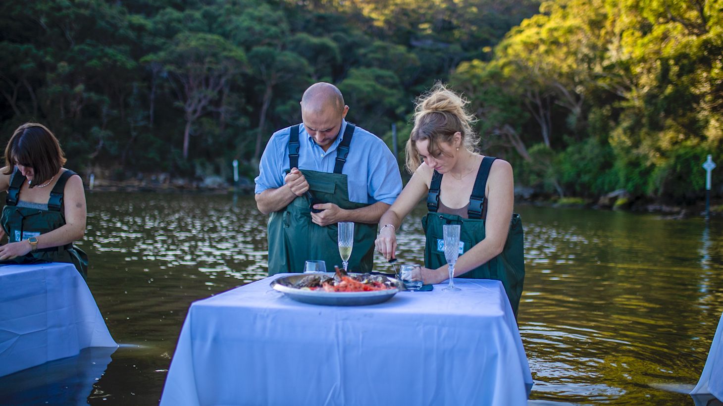 Immersive Oyster Farm Boat Tour & In-Water Dining Experience with Oyster Tasting 4