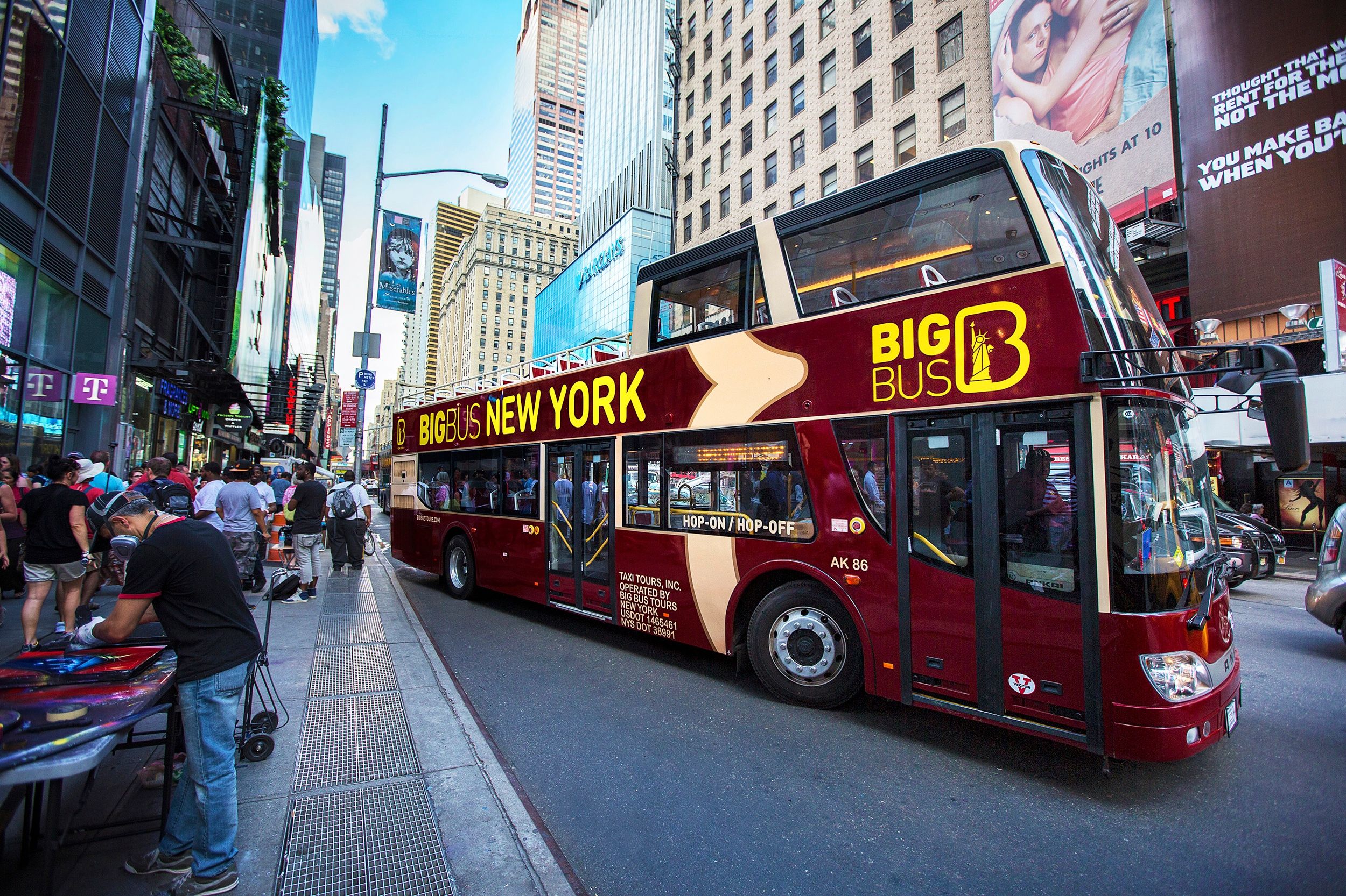 New York Hop-On Hop-Off Bus, Empire State & Statue of Liberty Tour