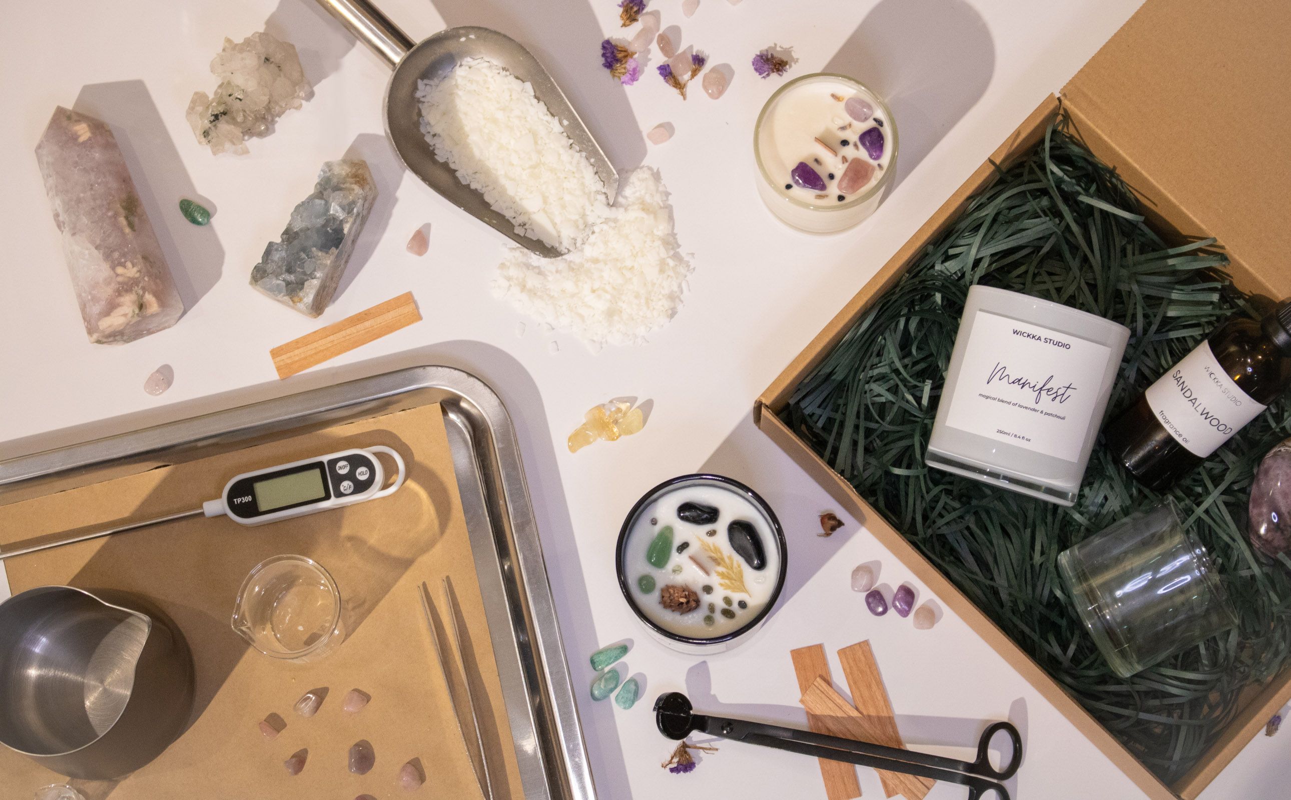 Crystal Candle Making Workshop by WICKKA STUDIO