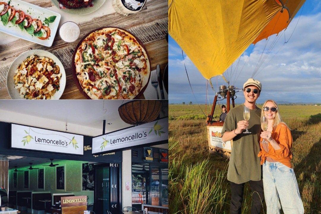 Cairns Hot Air Balloon Flight + 3 Course Meal & Drink