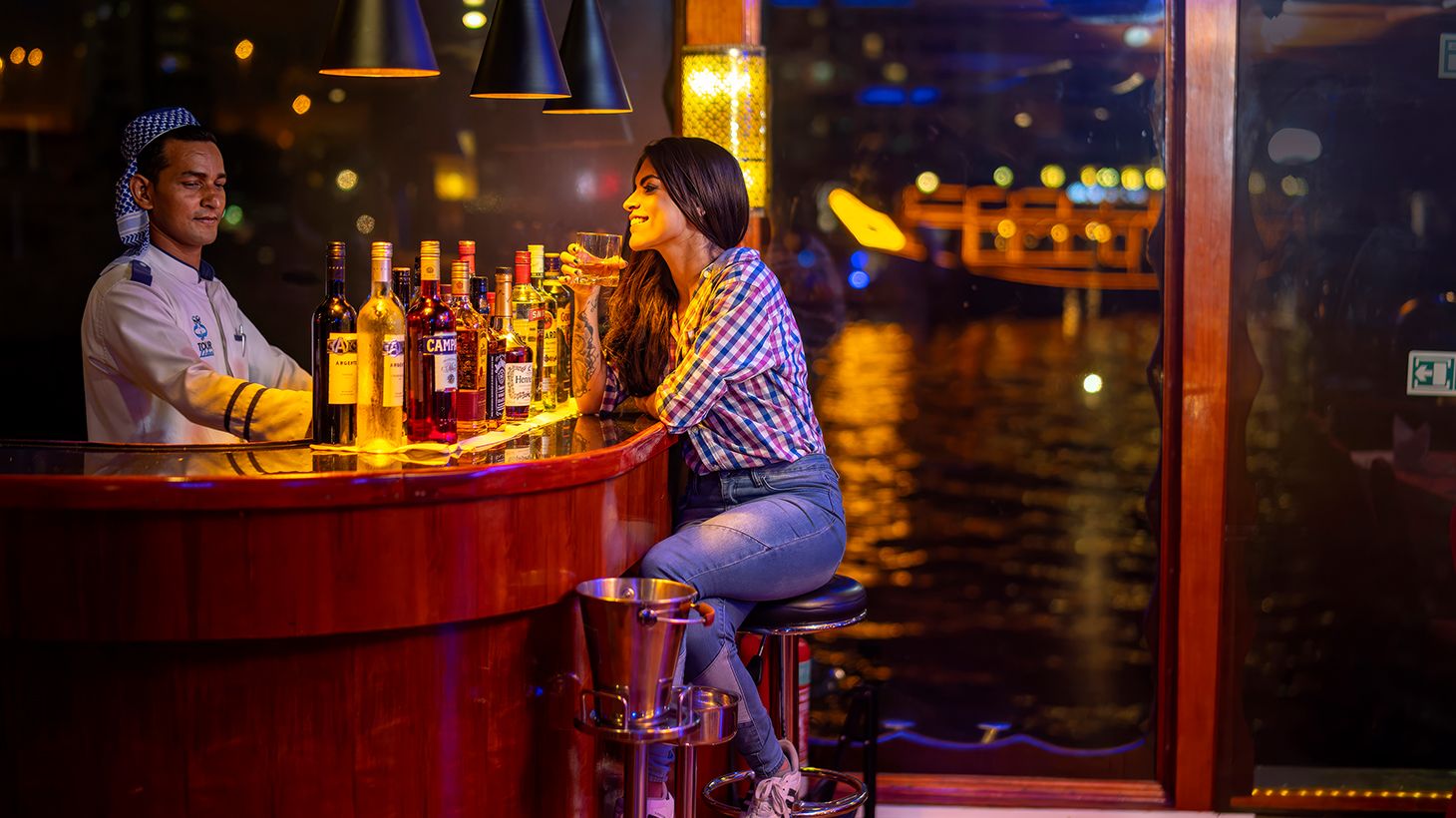 Two-Hour Scenic Dubai Marina Evening Dhow Cruise with an International Buffet Dinner & Hotel Transfers 5