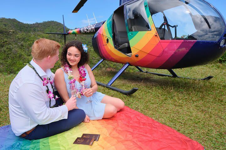 Romantic Kona Coffee and Landing Private Helicopter Tour