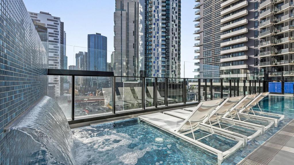 Chic rooftop pool with city views at Shadow Play by Peppers in Melbourne
