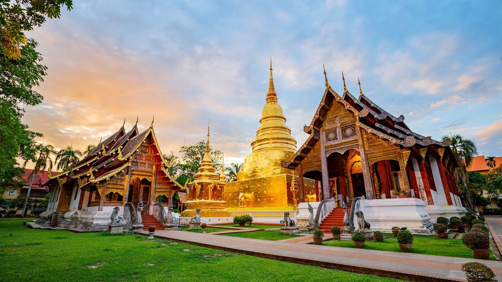 Wat Phra Singh in Chiang Mai, Thailand.