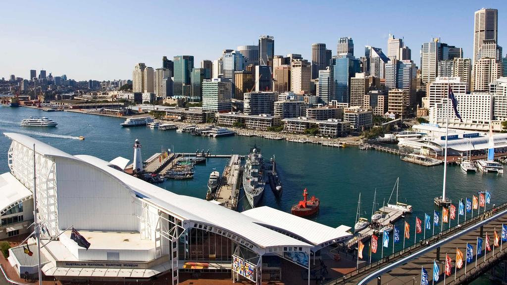 A view of Sydney's waterfront and cityscape.