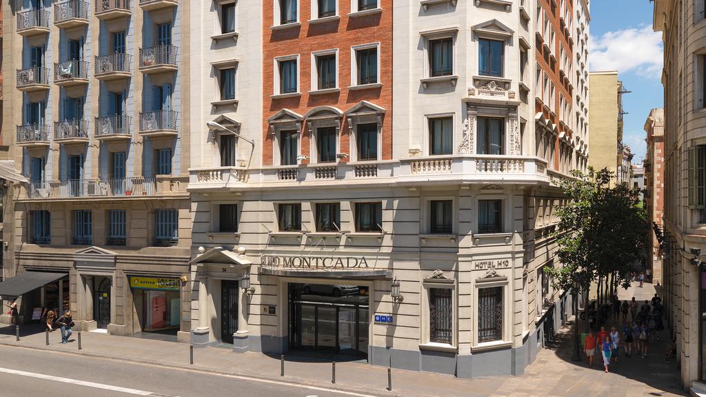 H10 Montcada hotel exterior near Barcelona's Gothic Quarter.