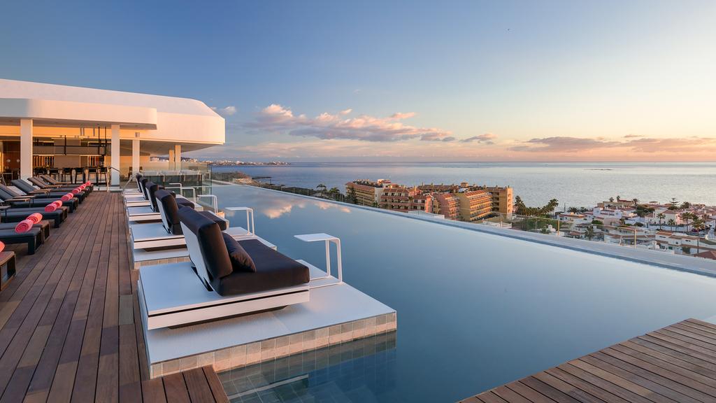 Infinity pool overlooking the ocean at Royal Hideaway Corales Beach, Tenerife.