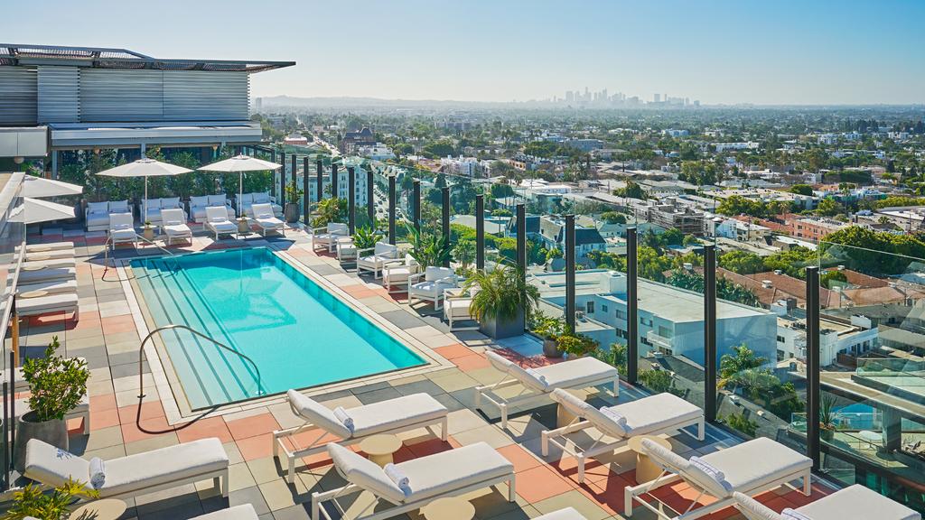 Rooftop pool at The Sun Rose West Hollywood