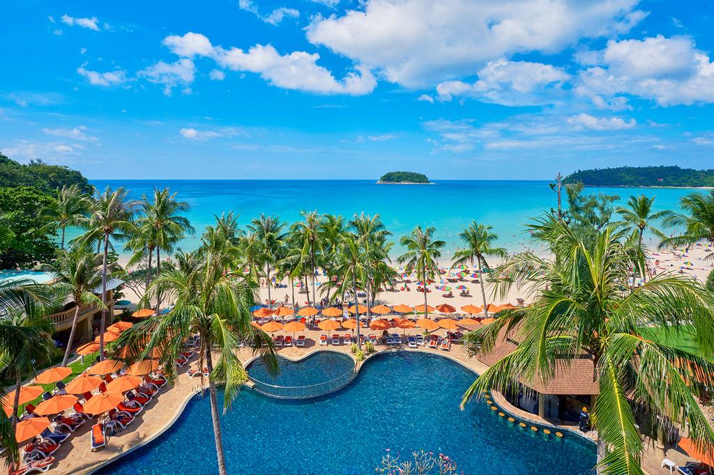 Oceanfront Beyond Kata resort with pool and beach views on Kata Beach, Phuket. 