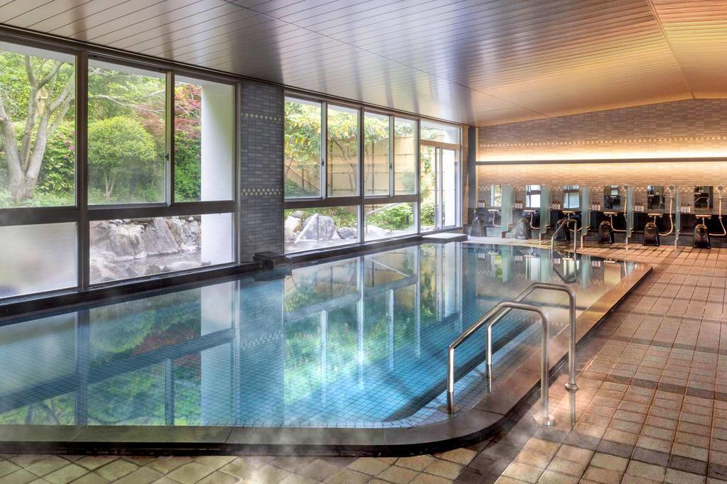Indoor onsen pool at Mercure Fukuoka Munakata Resort & Spa.