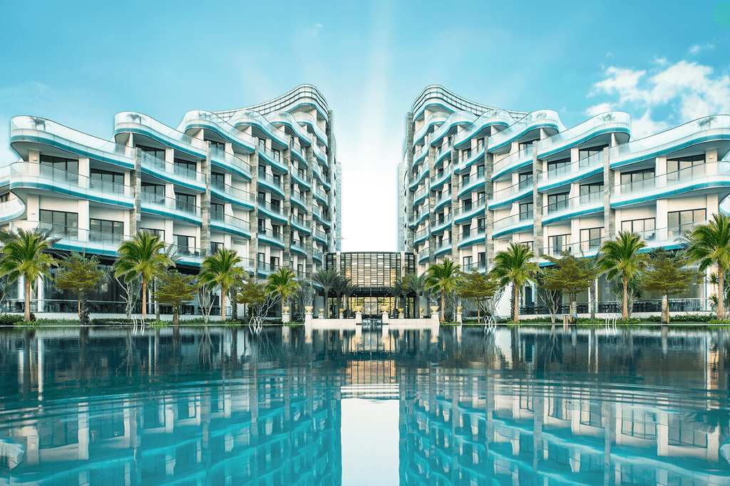 Pool and exterior overview at Vinpearl Resort & Golf Nam Hoi An
