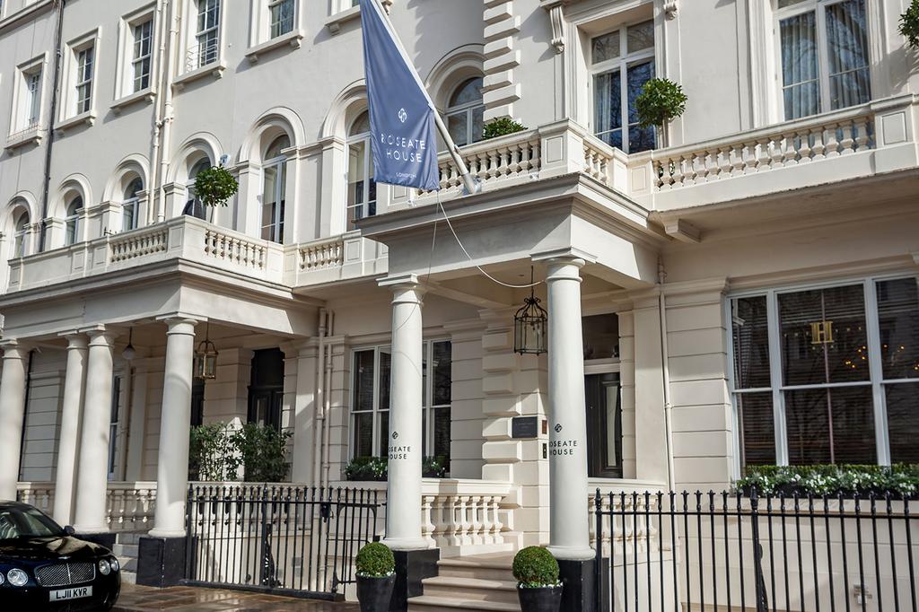 Elegant facade of Roseate House near Hyde Park, London.