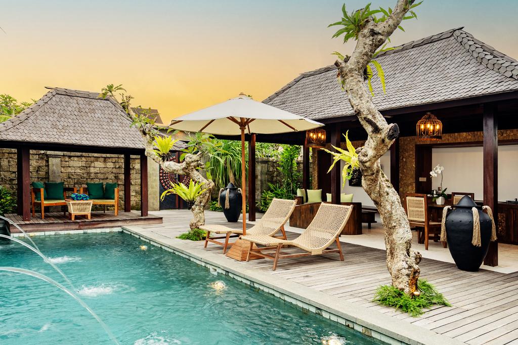 Pool in the Luxury One Bedroom Private Pool Villa at E Sanctuary Resort Ubud in Bali.