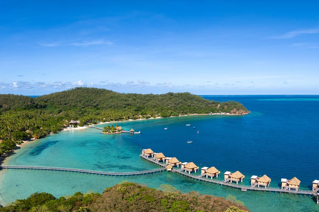 Aerial view of Likuliku Lagoon Resort