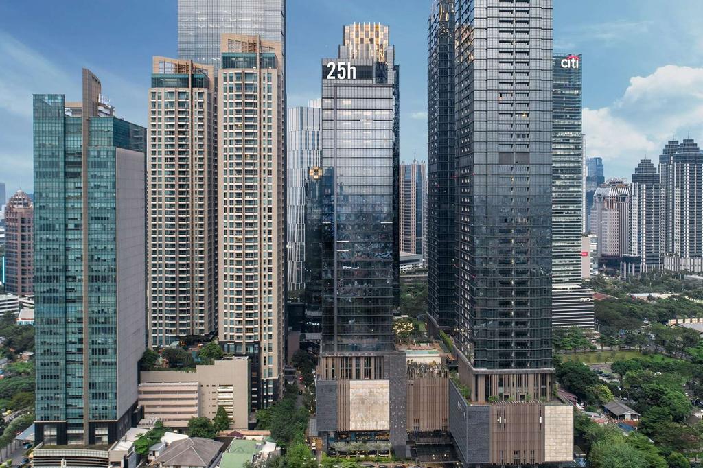 Skyscrapers in central Jakarta's dynamic business district.