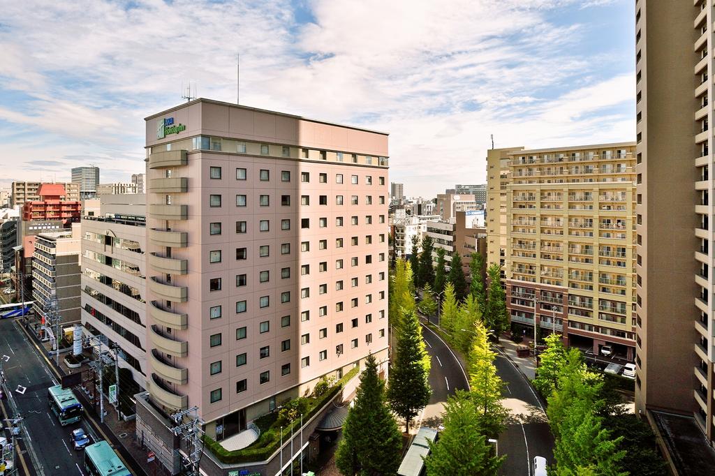 Bird's-eye view of ANA Holiday Inn Sendai near JR Sendai Station.
