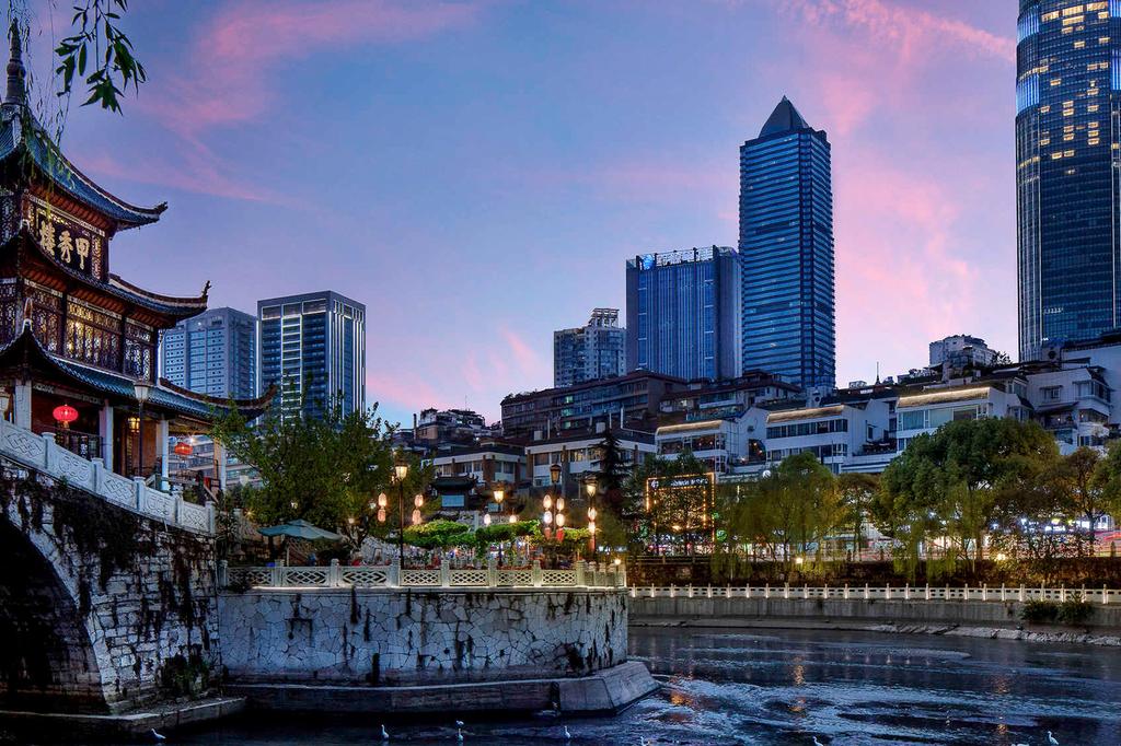 View of Sofitel Guiyang Hunter from Jiaxiu Pavilion