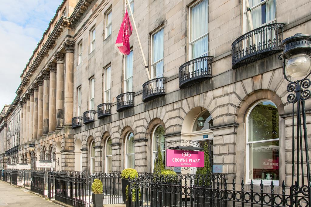 Elegant facade of voco Edinburgh - Royal Terrace hotel.