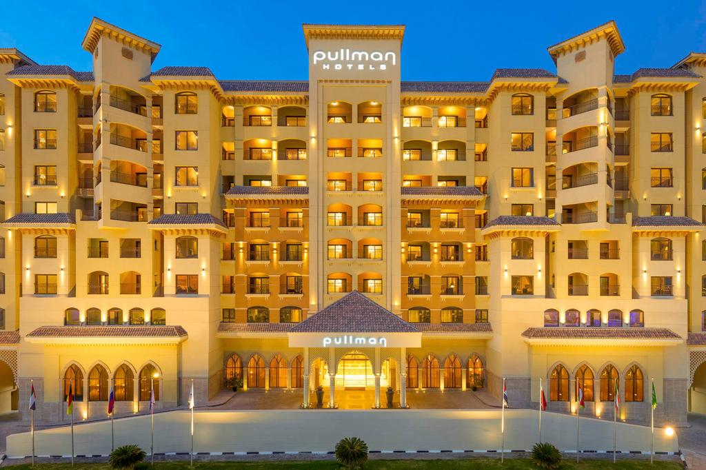 Pullman Hotel on Al Marjan Island with stunning Arabian Gulf views.