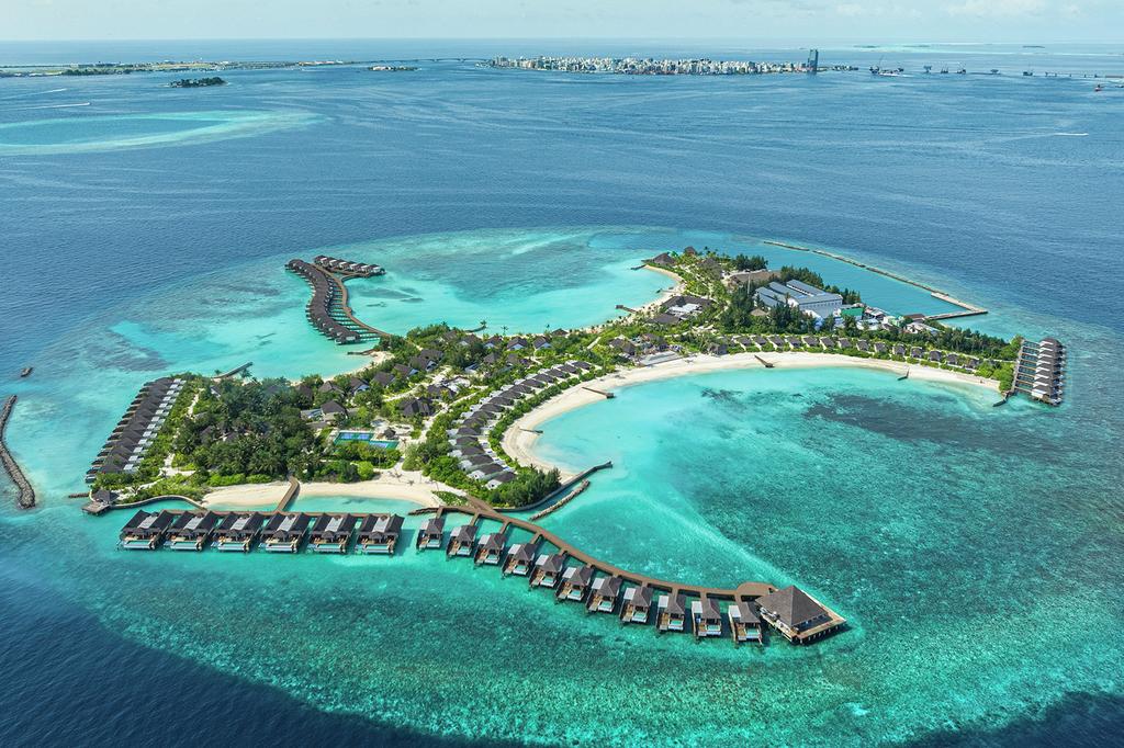 Aerial overview at dusitD2 Feydhoo Maldives