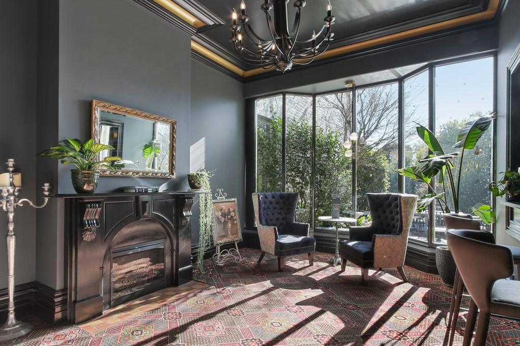 Elegant Victorian hotel lounge with period details and modern comforts.
