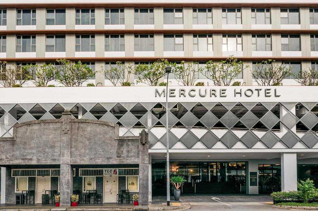 Exterior view of Mercure Hotel in Singapore's Jalan Besar district.