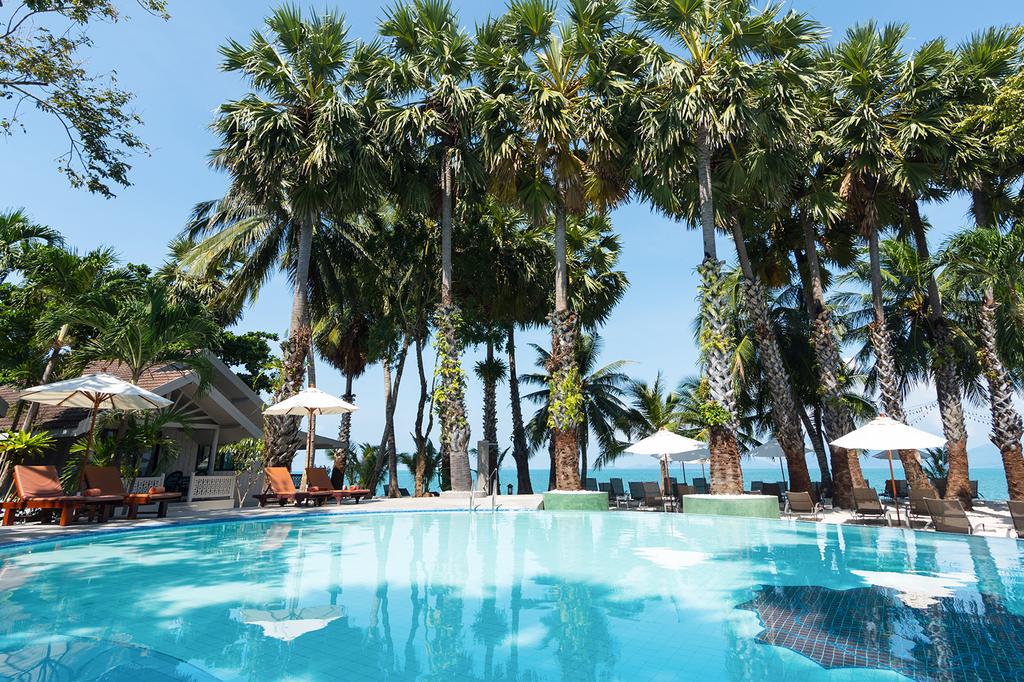 Beachfront pool at Paradise Beach Resort Samui.