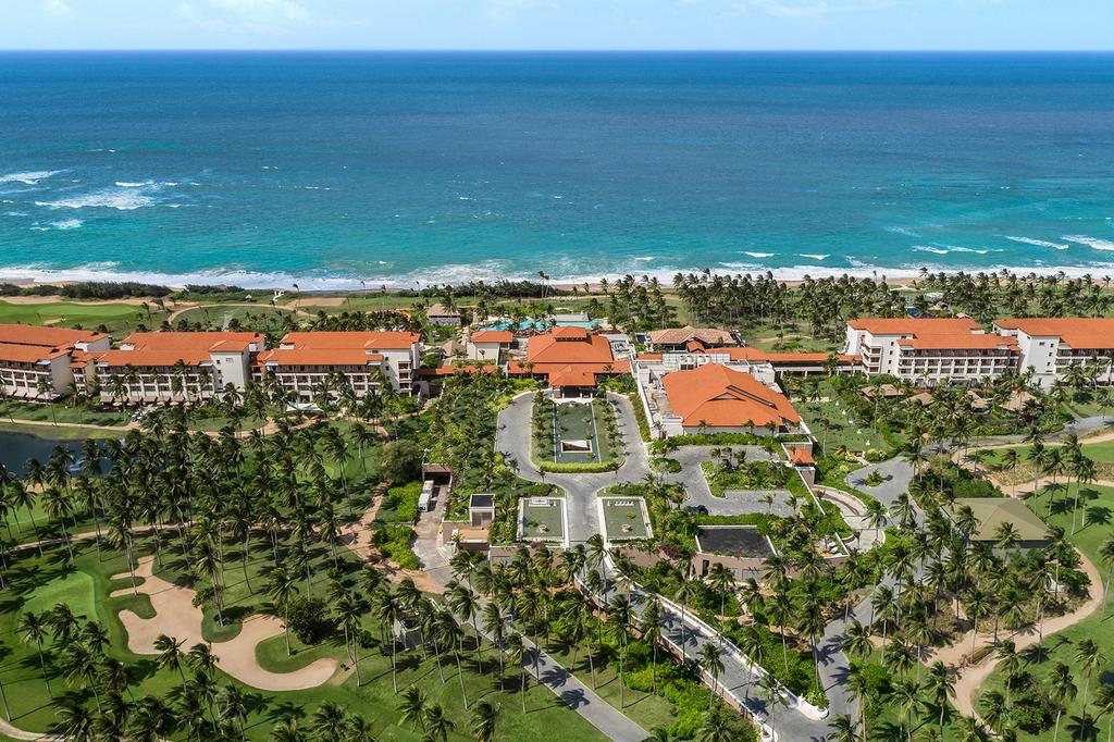 Shangri-La Sri Lanka oceanfront resort with lush greenery and ocean views.