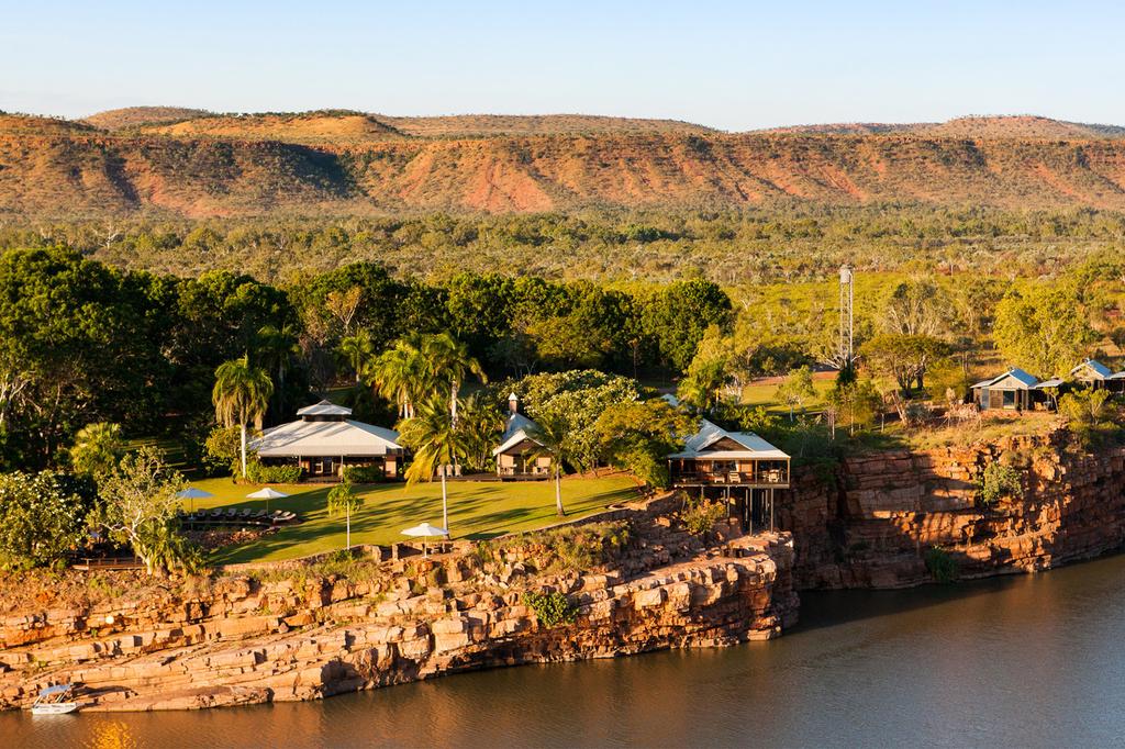 A luxury lodge nestled in the Kimberley wilderness with stunning river views. 
