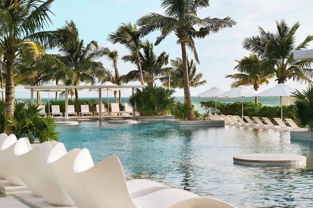 Pool at SLS Playa Mujeres in Cancun, Mexico.