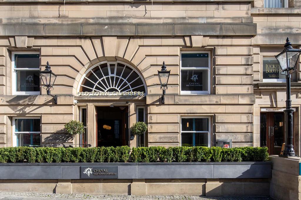 Facade of Cheval Old Town Chambers on the Royal Mile, Edinburgh.