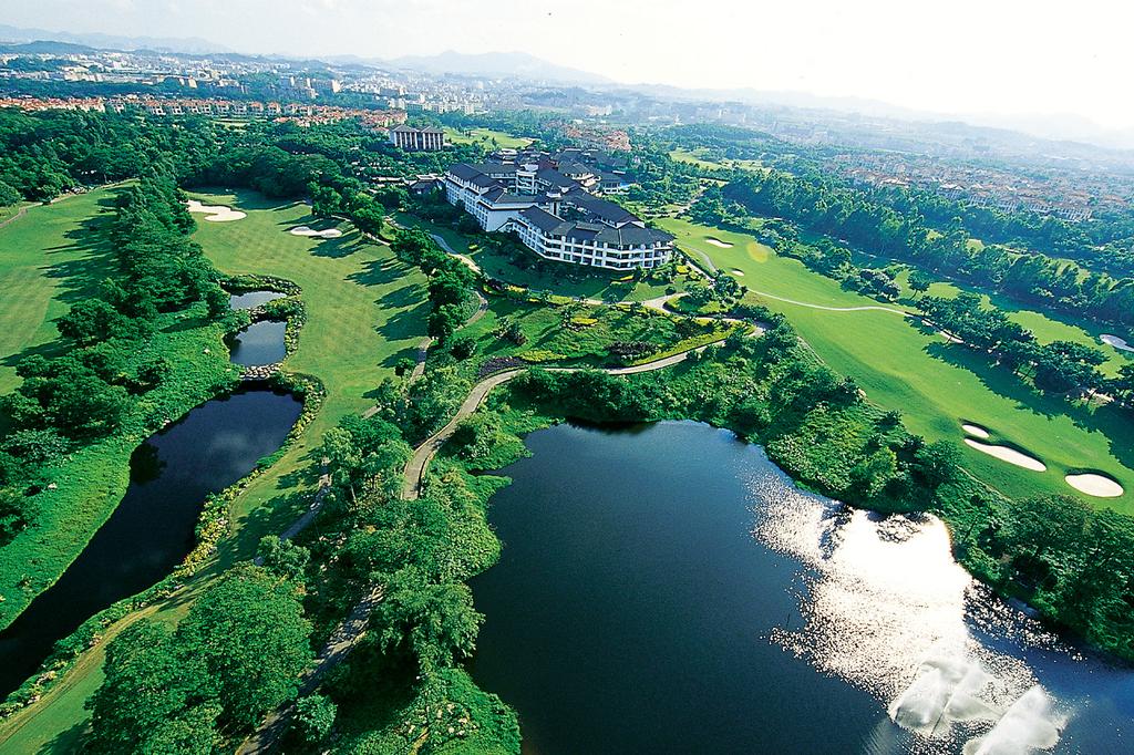Aerial view at Mission Hills Resort Shenzhen