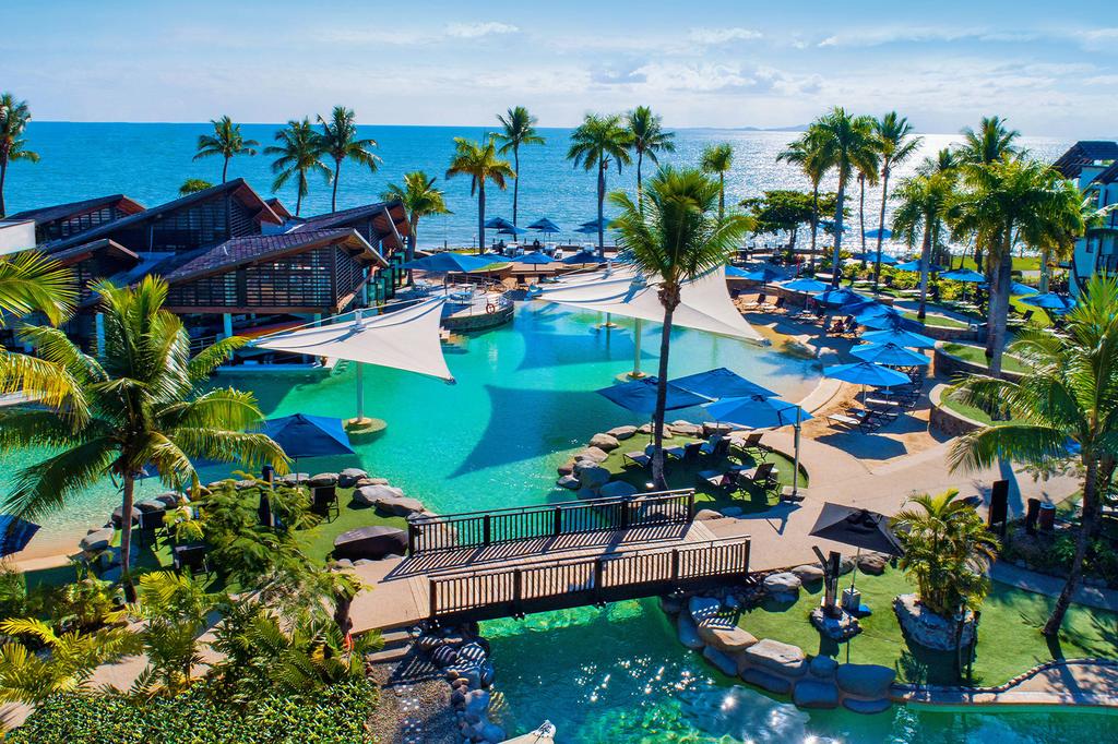 Aerial view of Radisson Blu Resort, Fiji Denarau Island
