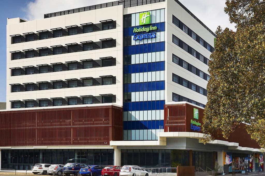 Holiday Inn Express Newcastle exterior near city centre.