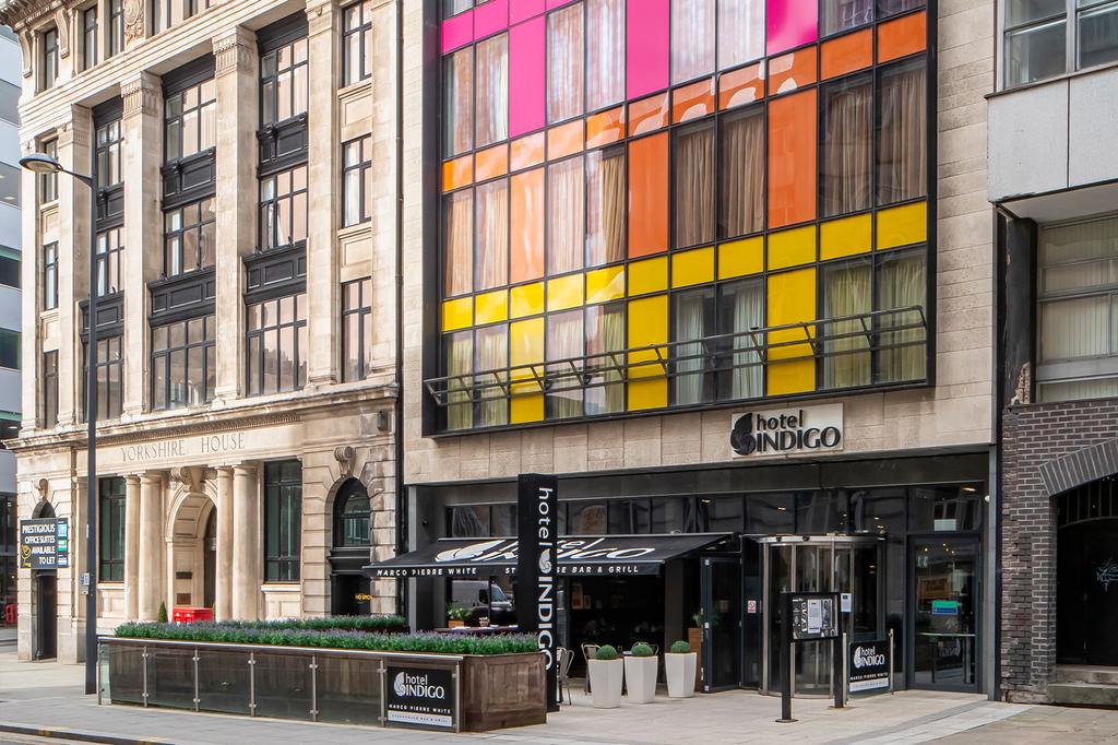 Hotel Indigo Liverpool with colourful facade near Albert Dock.