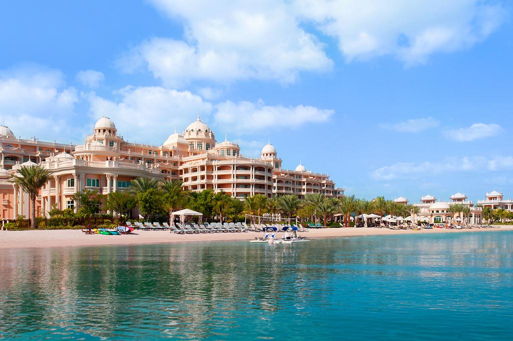 Luxury Kempinski Hotel on Palm Jumeirah with private beach.