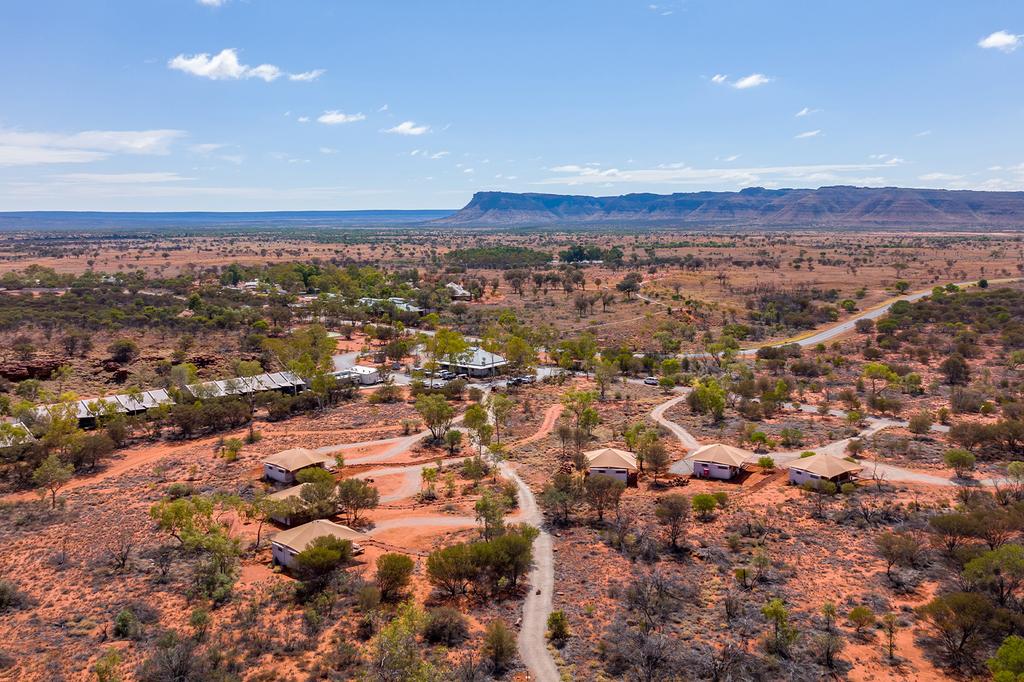 Outback retreat near Kings Canyon, surrounded by rugged landscape.