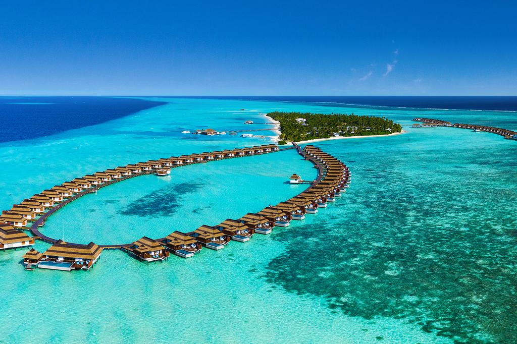 Aerial view of Pullman Maldives Maamutaa