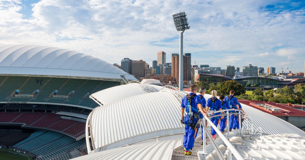 Adelaide Oval roof climb: A new view of Adelaide