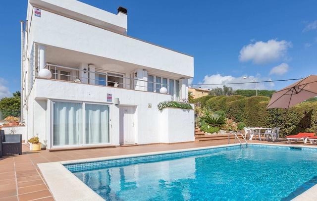 Spacious Holiday Villa With Private Swimming Pool and Various Terraces in Blanes